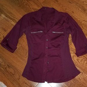 Fitted Western-styled shirt, ladies M